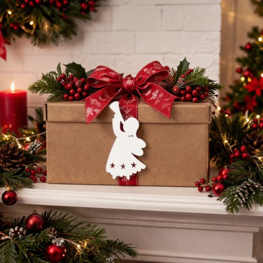 Fehér harsonás angyal 12db/csomag