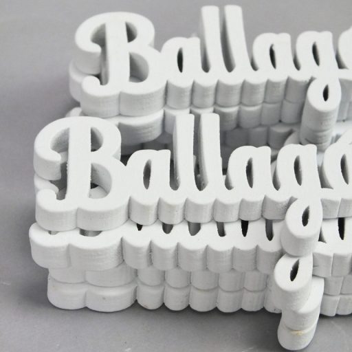 Fehér "Ballagásodra" felirat 10cm 8db/csomag