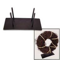 Fém talp kreatív dekorációkhoz fekete – ajtódíszhez, koszorúalapnak