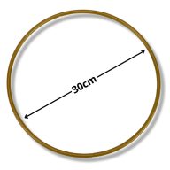 Fém karika arany 30cm – koszorúkészítéshez – Koszorú alapok, asztal- és ajtódísz kellékek