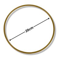 Fém karika arany 20cm – koszorúkészítéshez – Koszorú alapok, asztal- és ajtódísz kellékek