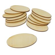 Natúr fa ovál tábla 4x8cm 12db/csomag – festéshez, dekorációhoz