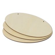 Natúr fa ovál tábla 12x24cm 3db/csomag – festéshez, dekorációhoz