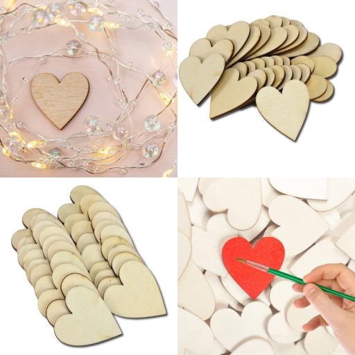 Natúr fa szív 4,5x5cm 20db/csomag