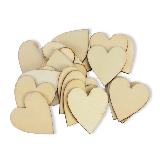 Natúr fa szív 4,5x5cm 20db/csomag