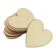 Natúr fa szív 7cm 12db/csomag – esküvői dekorációhoz