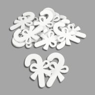 Fehér nyalóka pálcika 5cm 15db/csomag – karácsonyi dekorációhoz