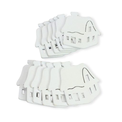 Fehér kunyhó 6cm 12db/csomag