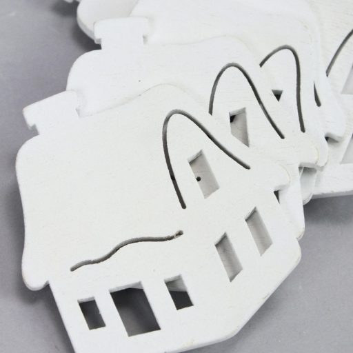 Fehér kunyhó 6cm 12db/csomag