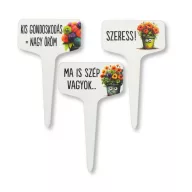   Fa beszúros tábla szögletes - Cserepes virágokhoz II. 3db/csomag