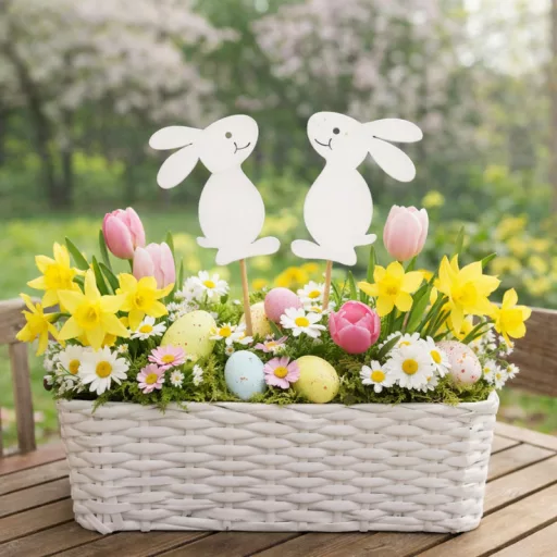 Mosolygós duci nyuszi fehér 15db/csomag 520/#