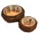 Fonott inda tál szett barna 2db/szett 36/#