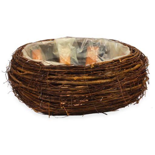 Fonott inda tál szett barna 2db/szett 36/#