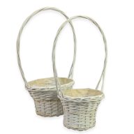  Fonott kosár szett fehér 2db/szett 10/#