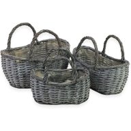 Fonott kosár szett szürke 3db/szett 18/#