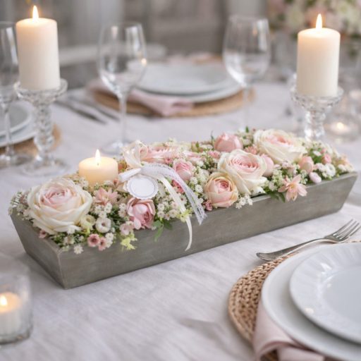 Antik szürke fa tálca nagy 55x16x6cm 20/#