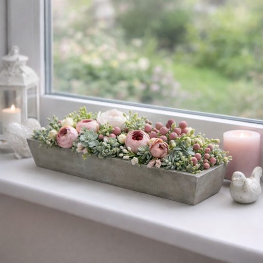  Antik szürke fa tálca közepes 46x16x2,5cm 20/#