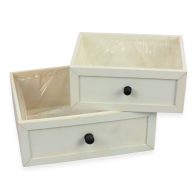 Fehér fa fiók szett 2db/szett 20/#