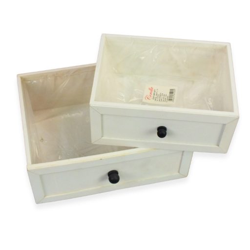 Fehér fa fiók szett 2db/szett 20/#