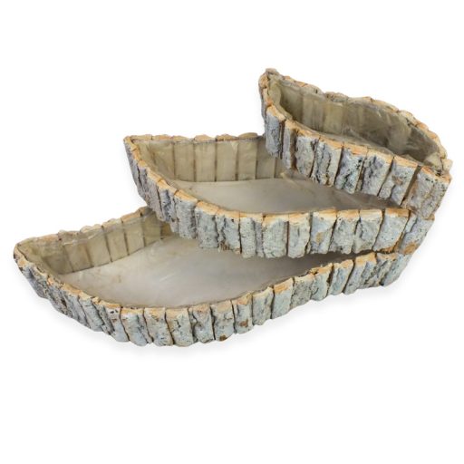 Fakéreg virágláda szett íves fehér 3db/szett 15/#