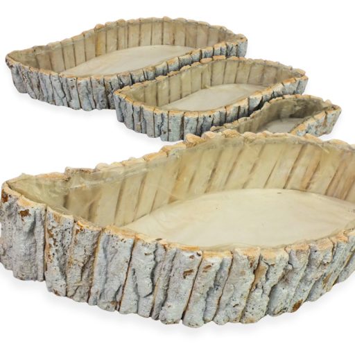 Fakéreg virágláda szett íves fehér 3db/szett 15/#