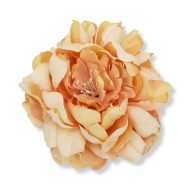 Babarózsa 13cm cirmos-barack – virágdekorációhoz, koszorúhoz