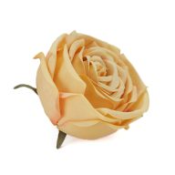 Rózsafej barack – virágdekorációhoz, koszorúhoz – Selyemvirágfej, csokor, zöldek