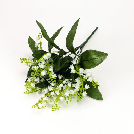 Csokros 7 ágú gyöngyvirág – virágdekorációhoz, koszorúhoz