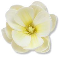  Magnólia fej polifoam krém – virágdekorációhoz, koszorúhoz