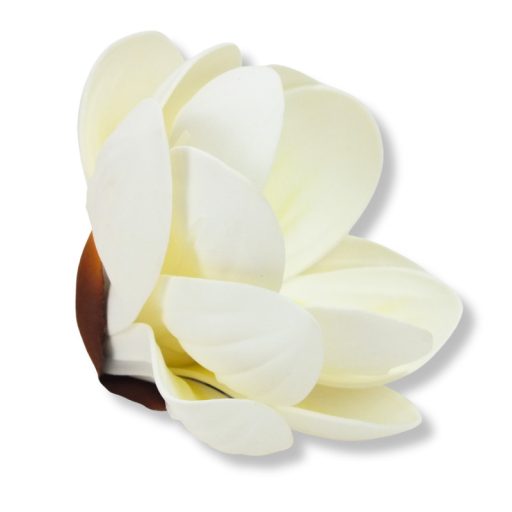  Magnólia fej polifoam krém – virágdekorációhoz, koszorúhoz