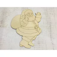 Natúr fa - Télapó 24cm – karácsonyi dekorációhoz – Szezonok, alkalmak