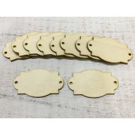 Natúr fa - Íves címtábla  10db/csomag – festéshez, dekorációhoz