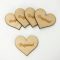 Natúr fa - Szív "Drágámnak" 4cm 5db/cs – valentin napi dekorációhoz