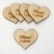 Natúr fa - Szív "Elloptad a szívem" 4cm 5db/cs – valentin napi dekorációhoz
