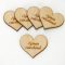 Natúr fa - Szív "Szívem csücskének" 4cm 5db/cs – valentin napi dekorációhoz
