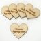 Natúr fa - Szív "Köszönöm,hogy vagy nekem" 4cm 5db/cs – valentin napi dekorációhoz