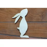 Natúr fa - Nyuszkó 19,5*13cm – húsvéti dekorációhoz