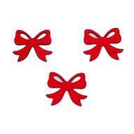 Festett masni szalagos 3db/cs – karácsonyi dekorációhoz