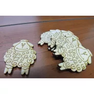 Natúr fa - Kedves bari 5db/csomag – húsvéti dekorációhoz