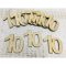 Natúr fa - Évfordulós számok 10-es 10db/csomag – festéshez, dekorációhoz