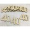 Natúr fa - Évfordulós számok 40-es 10db/csomag – festéshez, dekorációhoz