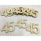 Natúr fa - Évfordulós számok 45-ös 10db/csomag – festéshez, dekorációhoz