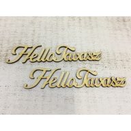 Natúr fa -"Helló Tavasz"  15cm 2db/csomag – húsvéti dekorációhoz