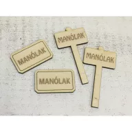 Natúr fa - Manólak kellékek 4db/csomag – kerti és otthoni dekorációhoz