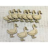 Natúr fa -  Kacsa 5cm 10db/csomag – festéshez, dekorációhoz