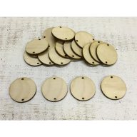 Natúr fa - Ünnepeink kör táblácska kiegészítő csomag 20db/csomag – festéshez, dekorációhoz