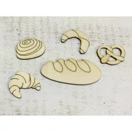 Natúr fa - Pék csomag 5db/csomag – festéshez, dekorációhoz