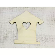 Natúr fa - Házikó szíves – húsvéti dekorációhoz – Szezonok, alkalmak