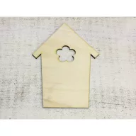 Natúr fa - Házikó virágos – húsvéti dekorációhoz – Szezonok, alkalmak