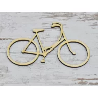 Natúr fa - Kerékpár 12cm – festéshez, dekorációhoz
